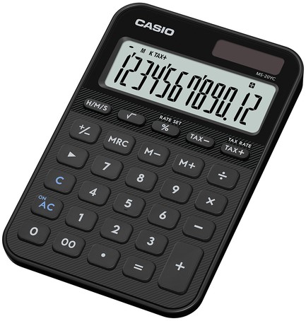 Rekenmachine Casio MS-20YC-BK zwart-2