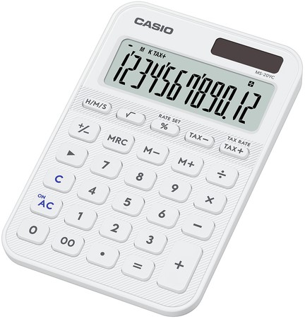 Rekenmachine Casio MS-20YC-WE wit-2