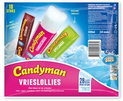 Vrieslolly Candyman 50 milliliter zak 10 stuks