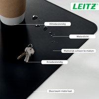 Bureau-onderlegger Leitz 80x40cm oprolbaar zwart-3