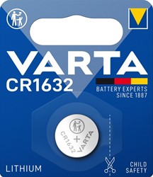 Batterij VARTA knoopcel 1x CR1632 lithium