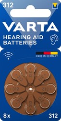 Batterij VARTA hoortoestel 8x 312