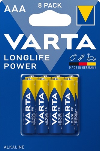 Batterij VARTA Longlife Power 8x AAA