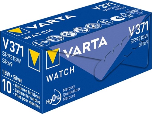Batterij VARTA knoopcel 1x V371/SR69 zilver-3