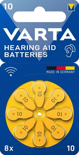 Batterij VARTA hoortoestel 8x 10