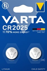 Batterij VARTA knoopcel 2x CR2025 lithium