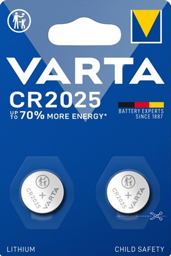 Batterij VARTA knoopcel 2x CR2025 lithium