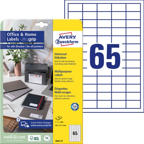 Etiket Avery 3666-10 38x21.2mm wit 650 stuks-2