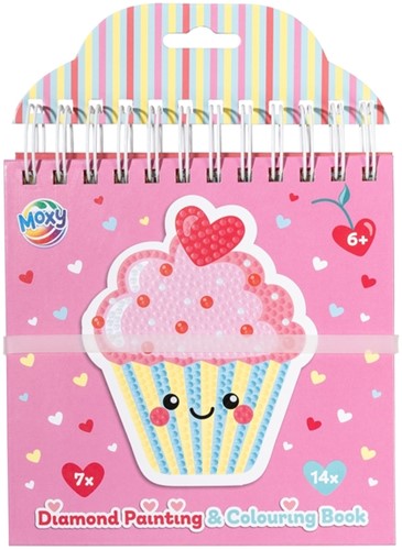 Kleurboek Moxy Diamondpainting 16x16cm