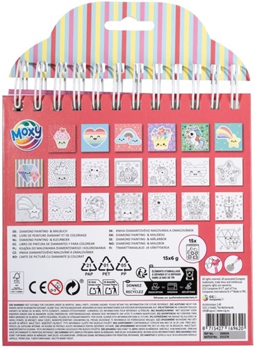 Kleurboek Moxy Diamondpainting 16x16cm-2
