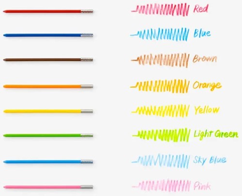 Vulpotlood Pentel XPH804 2.0mm multi 8 kleuren-3