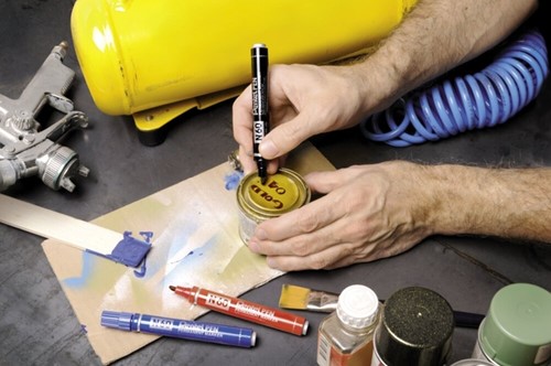 Viltstift Pentel N60 schuin 1.2-6mm blauw-2