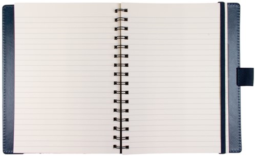 Notitieboek Multo Hannibal A5 blauw kunstleder-2