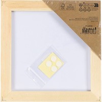 Canvaspaneel Creativ Company met lijst 158x158mm wit-2