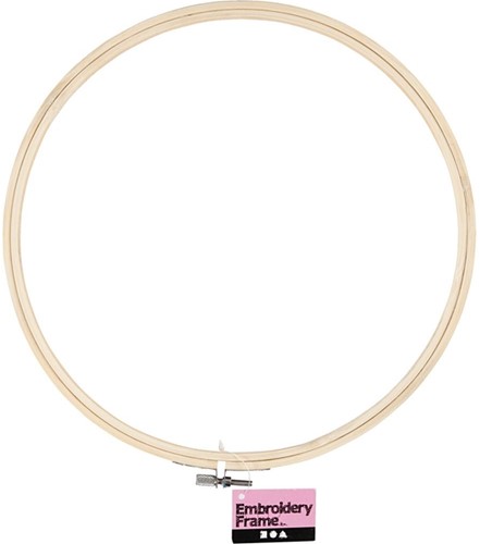 Borduurframe Creativ Company rond 25cm hout