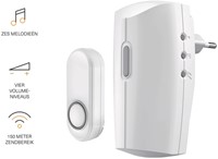 Stekkerdeurbelset KlikAanKlikUit ACDB-8000AC wit-2