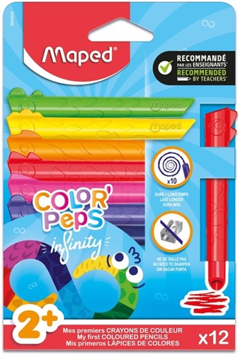 Kleurpotlood Maped Color'Peps Infinity set à 12 kleuren