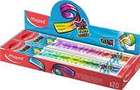 Liniaal Maped Twist 'n Flex Decor Animals 20cm display à 20 stuks assorti