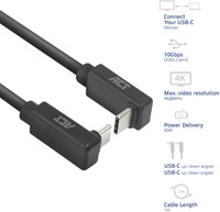 Kabel ACT USB-C hoek boven/beneden 10Gbps 1m-2