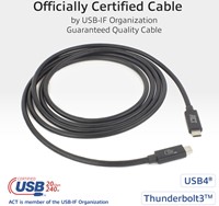 Kabel ACT USB-C 4.0 20Gbps Thunderbolt 3 2m-3