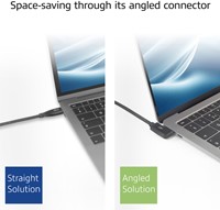 Kabel ACT USB-C standaard naar USB-C hoek 10Gbps 2m-3