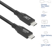 Kabel ACT USB-C 4.0 20Gbps 2m-2