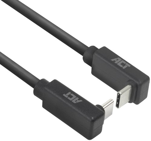 Kabel ACT USB-C hoek boven/beneden 10Gbps 2m