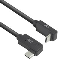 Kabel ACT USB-C hoek links/rechts USB-C hoek boven/beneden 10Gbps 1m