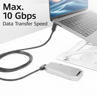 Kabel ACT USB-C hoek links/rechts USB-C hoek boven/beneden 10Gbps 1m-3