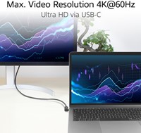 Kabel ACT USB-C hoek links/rechts 10Gbps 2m-2