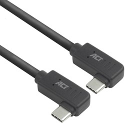 Kabel ACT USB-C hoek links/rechts 10Gbps 1m