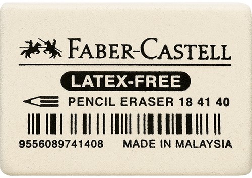 Gum Faber Castell 7041 34x26x8mm wit