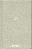 Notitieboek Aurora A5 ruit 5x5mm 192 pagina's 80g linnen grijs