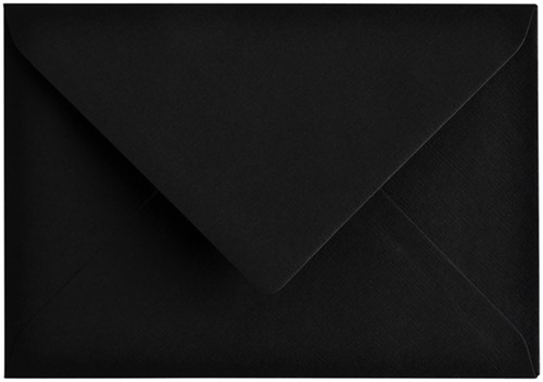 Envelop Papicolor C6 114x162mm ravenzwart pak à 6 stuks-2