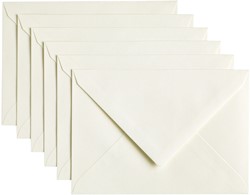 Envelop Papicolor C6 114x162mm anjerwit pak à 6 stuks