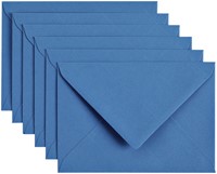 Envelop Papicolor C6 114x162mm donkerblauw pak à 6 stuks