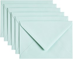 Envelop Papicolor C6 114x162mm zeegroen pak à 6 stuks