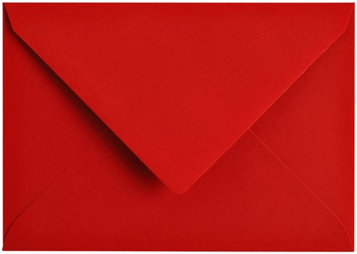 Envelop Papicolor C6 114x162mm rood pak à 6 stuks-2