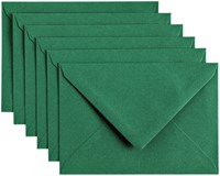 Envelop Papicolor C6 114x162mm dennengroen pak à 6 stuks