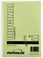 Envelop Papicolor C6 114x162mm appelgroen pak à 6 stuks-3