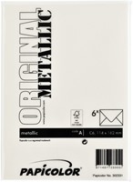 Envelop Papicolor C6 114x162mm metallic ivoor pak à 6 stuks-3
