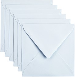 Envelop Papicolor 140x140mm babyblauw pak à 6 stuks