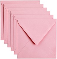 Envelop Papicolor 140x140mm babyroze pak à 6 stuks