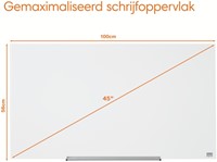 Glasbord Nobo Impresssion Pro 99,3x55,9cm briljant wit-4