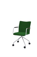 ALFA VERGADERSTOEL HOGE RUG KRUISVOET-2