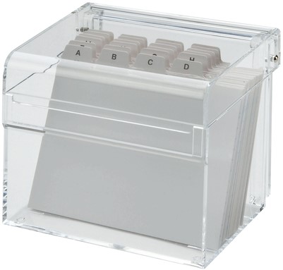Kaartenbak Maul met index DIN A7 acryl