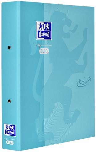 Ringband Oxford Touch A4 2-rings O-mech 30mm aqua