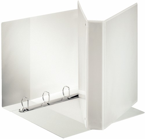 Presentatieringband Esselte standaard panorama A4 4-rings maxi D-mechaniek 30mm wit