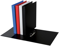 Ringband Quantore A4 2-rings D-mech 20mm PP zwart