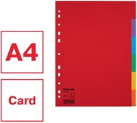 Tabbladen Esselte Economy A4 6-delig  karton 11-rings assorti-3